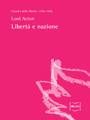 cover image of Libertà e nazione